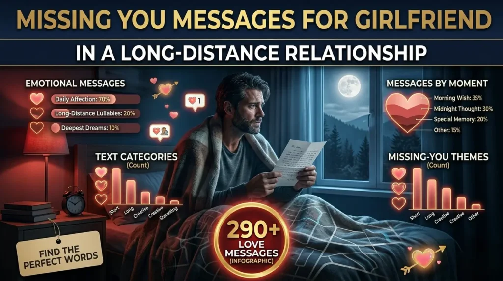 Missing You Messages for Girlfriend in a Long Distance Relationship