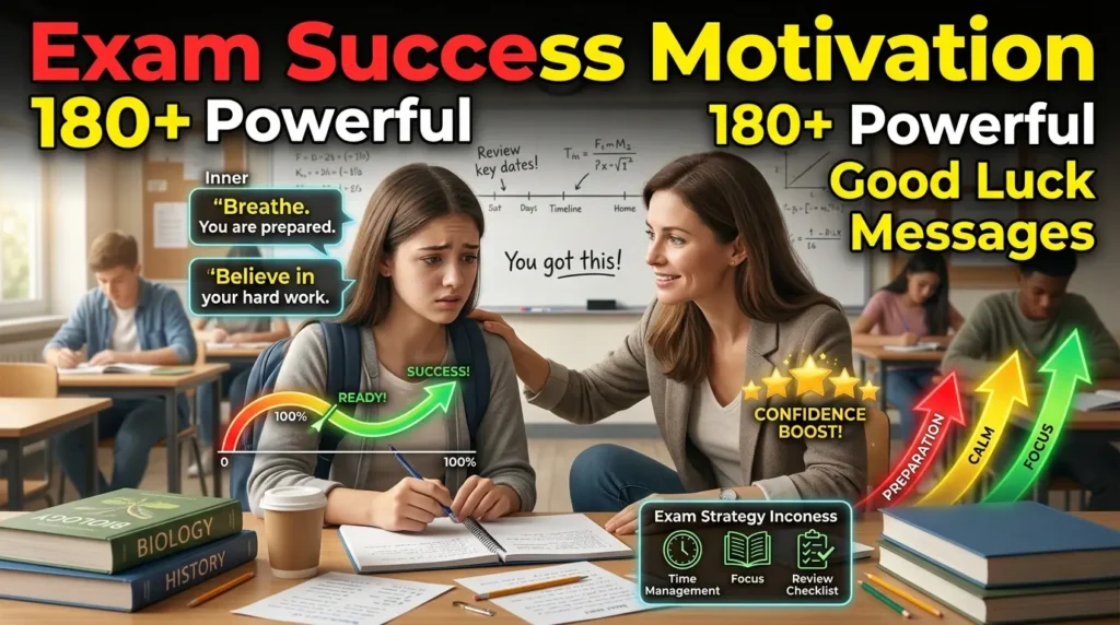 Motivational Exam Wishes for Students