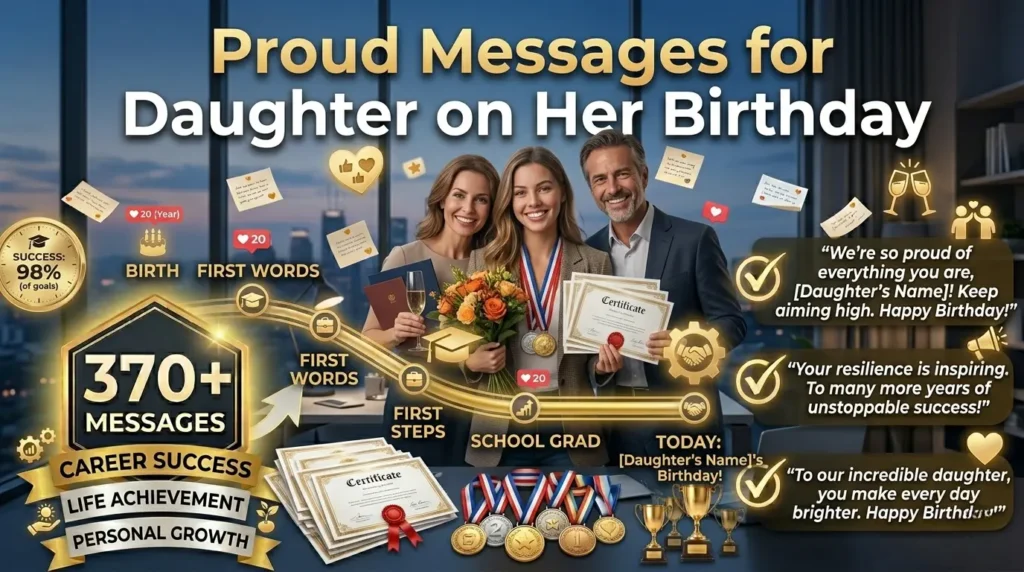 Proud Messages for Daughter on Her Birthday