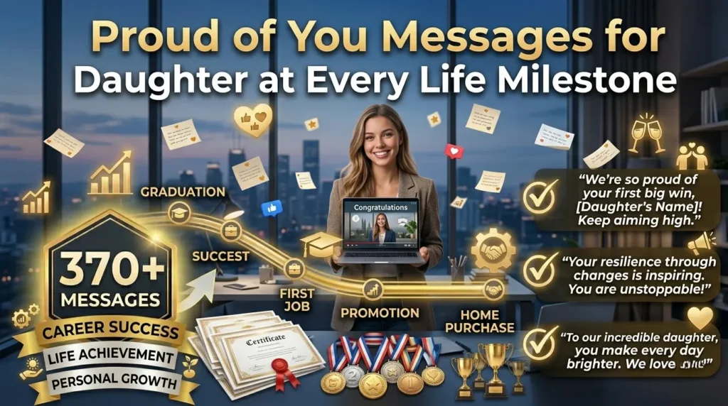 Proud of You Messages for Daughter at Every Life Milestone