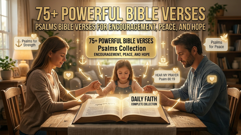 Psalms Bible Verses for Encouragement, Peace, and Hope