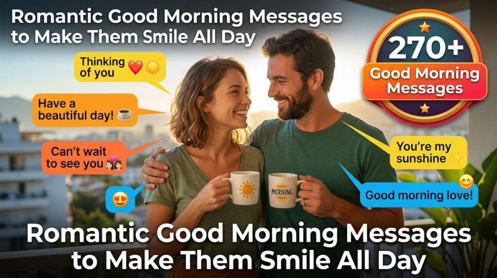 Romantic Good Morning Messages to Make Them Smile All Day