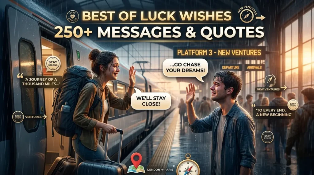 Short Best of Luck Messages for a New Beginning