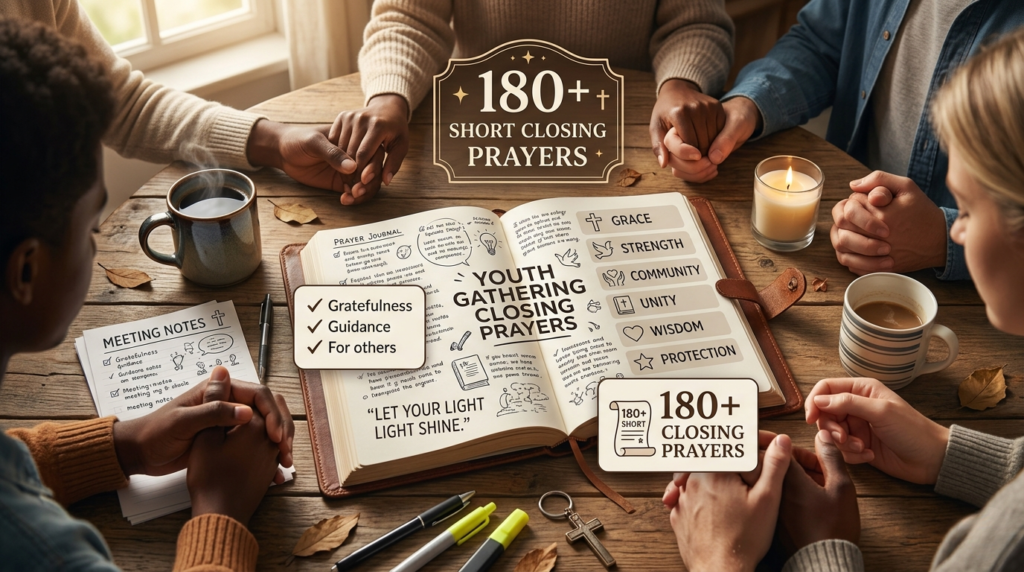 Short Closing Prayers for Youth Group Gatherings