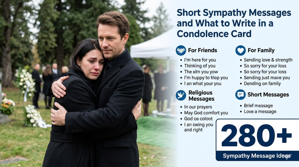 Short Sympathy Messages and What to Write in a Condolence Card