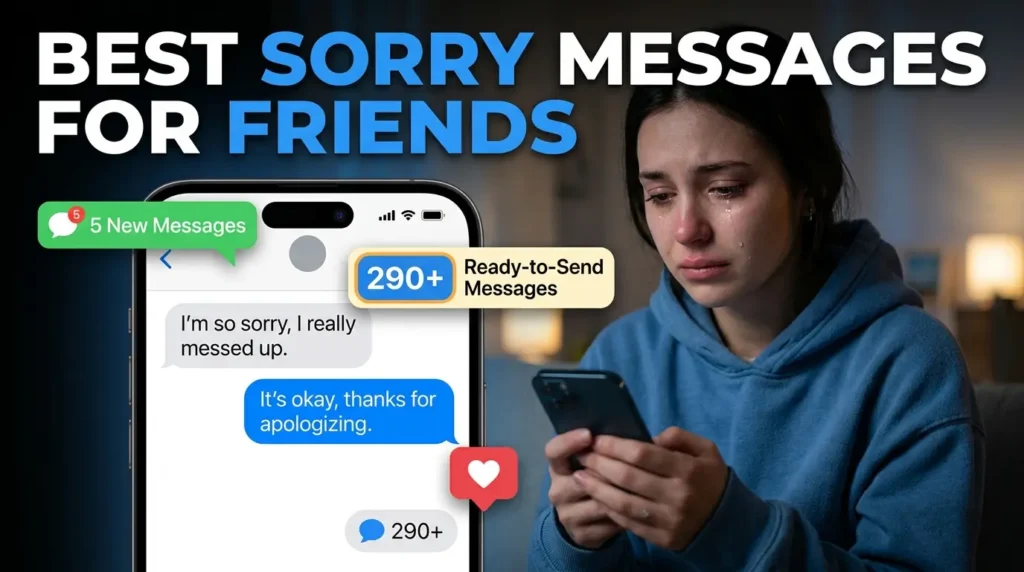  Sorry Messages for Friend , Every Situation, Every Emotion
