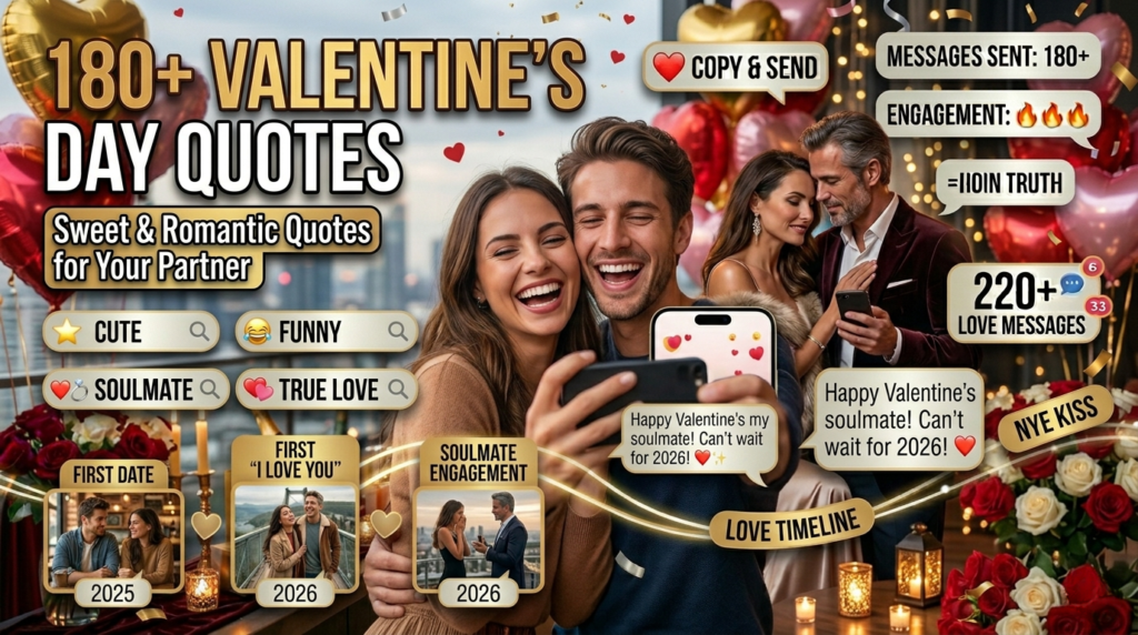 Sweet & Romantic Valentine's Day Quotes for Your Partner