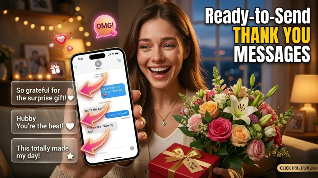 Thank You for the Surprise Gift Messages (By Relationship)