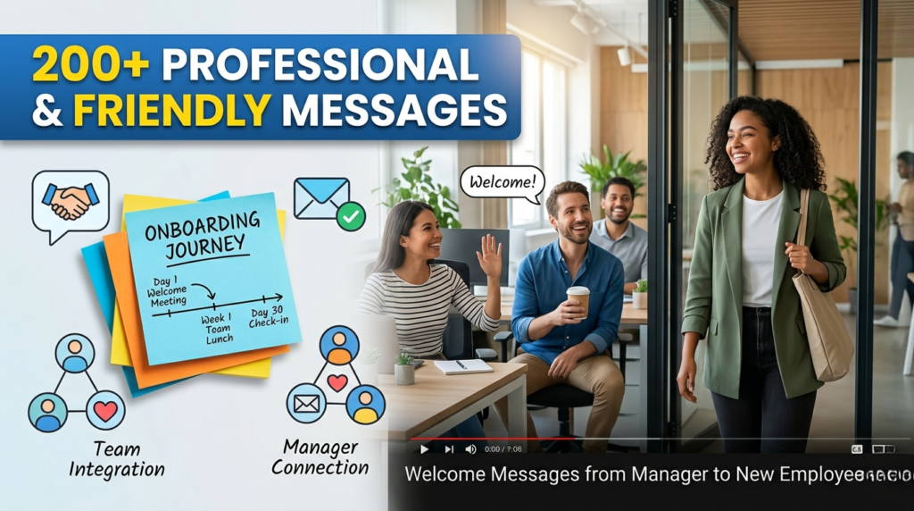 Welcome Messages from Manager to New Employee