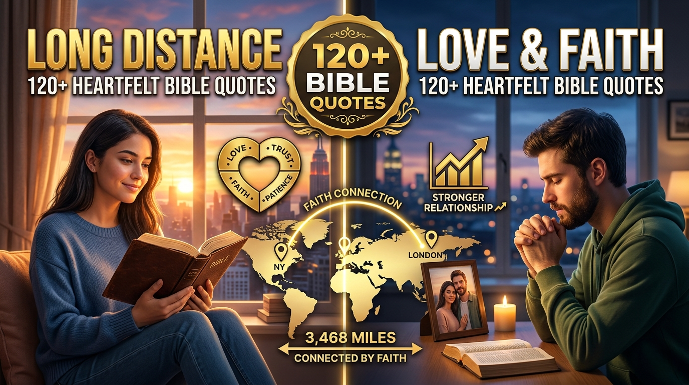 120+ Heartfelt Long Distance Relationship Bible Quotes for Love and Faith