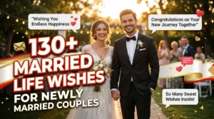 130+ Happy Married Life Wishes & Text Messages for Newly Married Couples