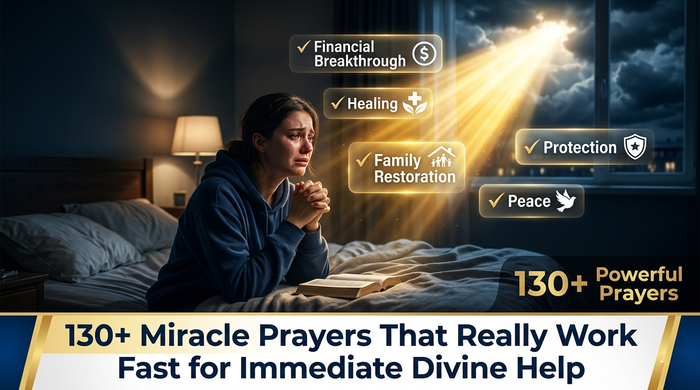 130+ Miracle Prayers That Really Work Fast for Immediate Divine Help