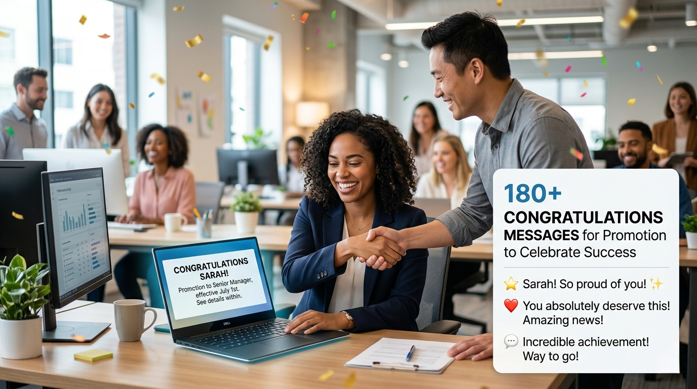 180+ Congratulations Messages for Promotion to Celebrate Success