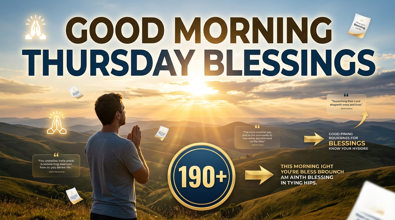 190+ Good Morning Thursday Blessings and Prayers for a Blessed Day