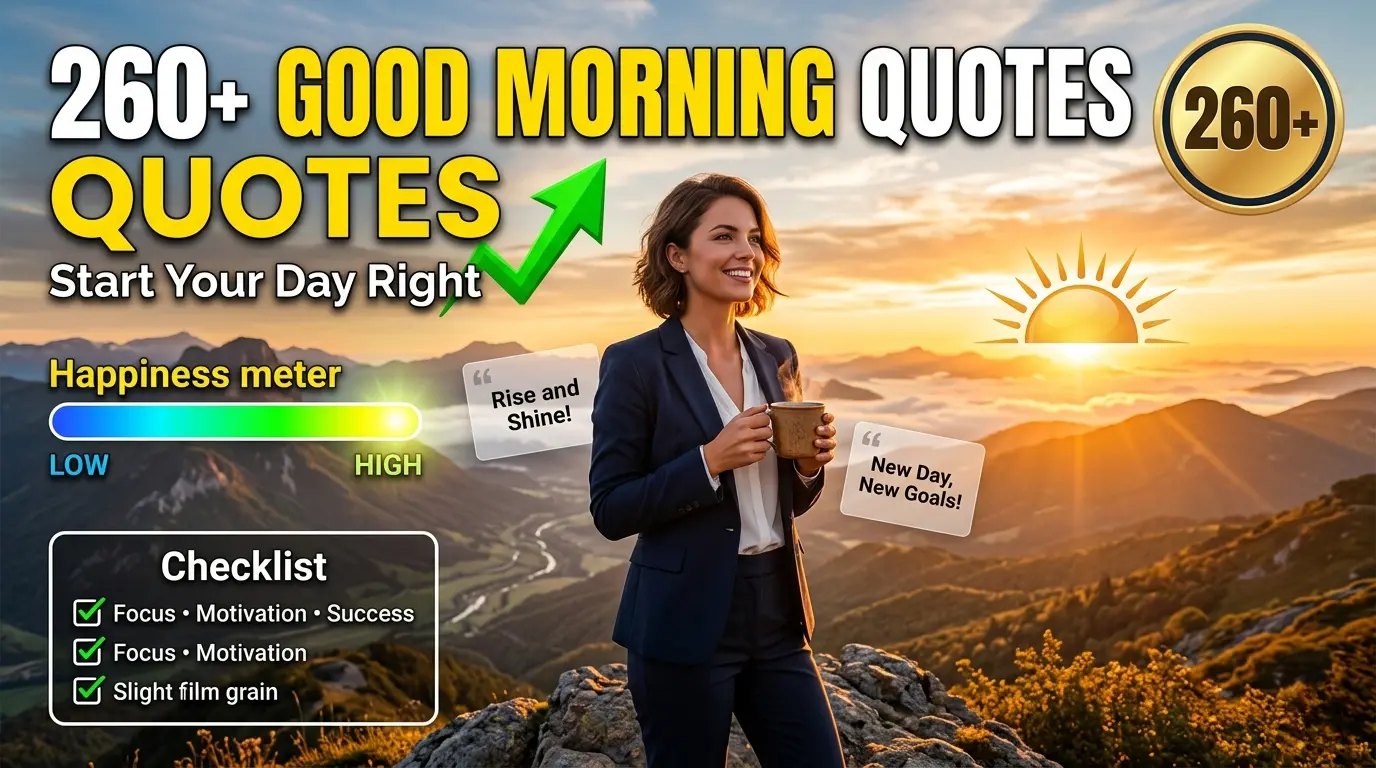 260+ Good Morning Quotes for a Positive Mind to Start Your Day Right