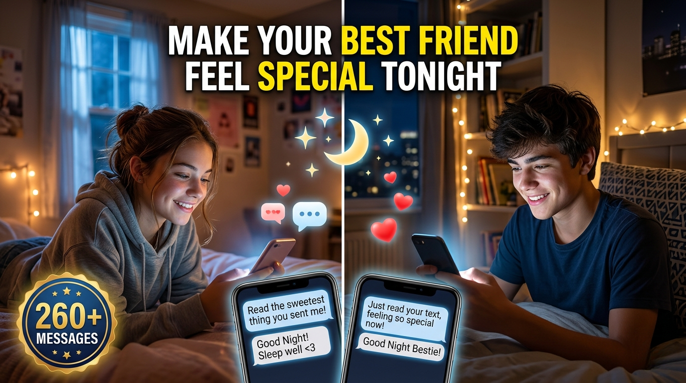 260+ Good Night Messages for Best Friend to Make Them Feel Special