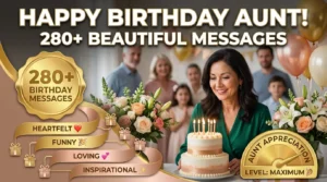 280+ Happy Birthday Aunt Messages: Beautiful Wishes for Your Special Aunt