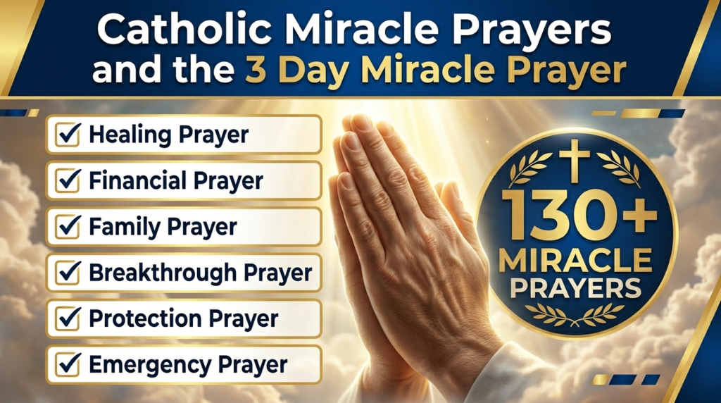 Catholic Miracle Prayers and the 3 Day Miracle Prayer