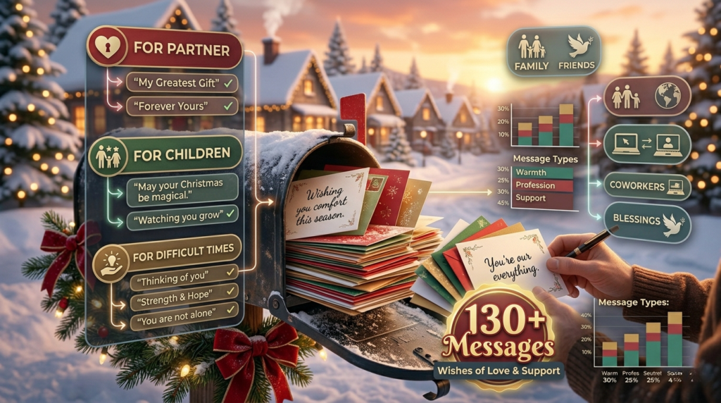 Christmas Card Messages for Partner Children and Difficult Times