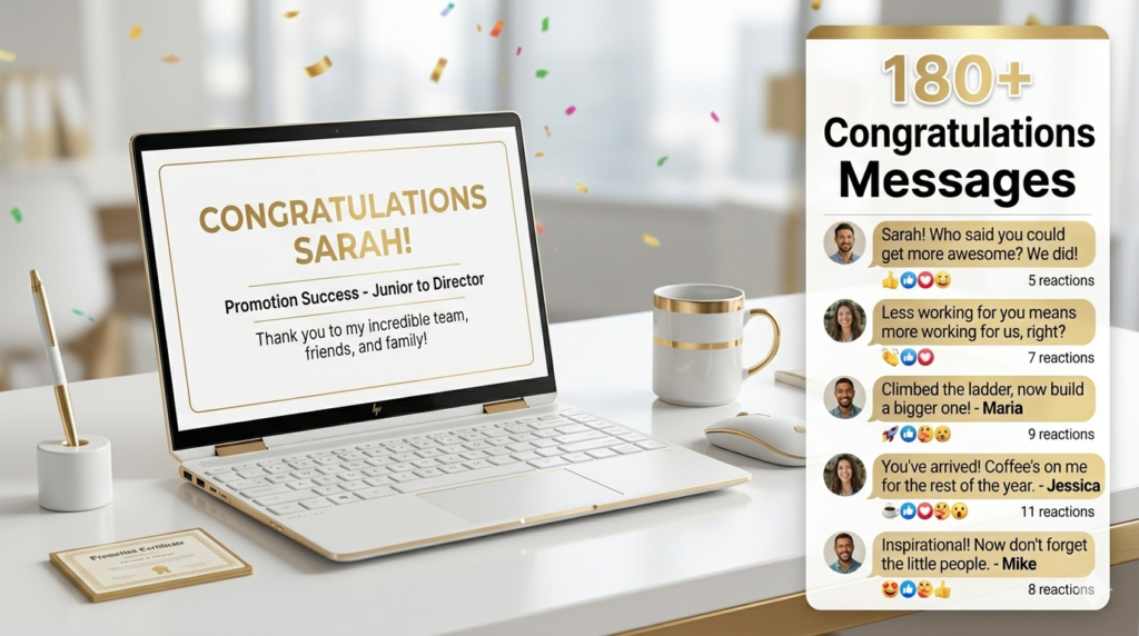 Congratulations for Promotion Messages for Friends, Family and Spouse