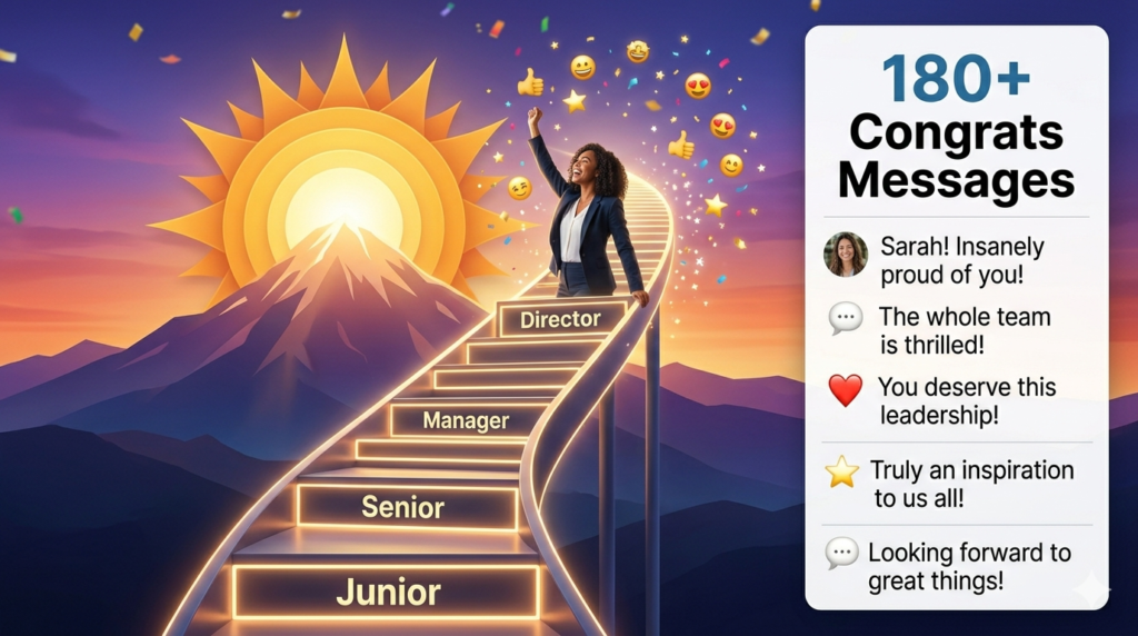 Congratulations on Promotion Messages for Coworker, Boss and Employee