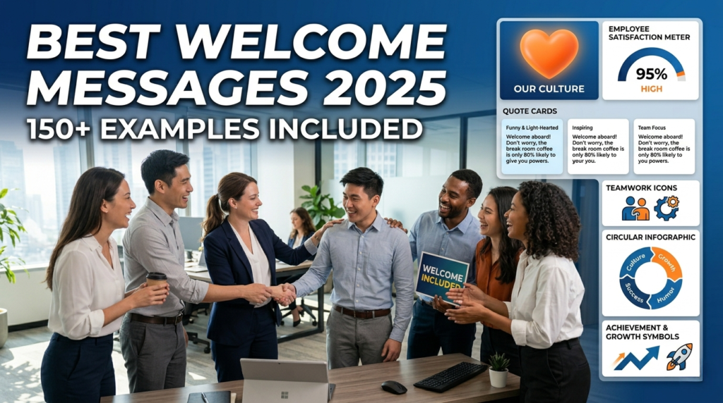Funny & Light-Hearted Welcome Messages for New Staff