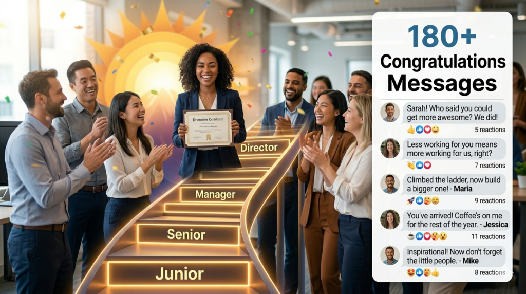 Funny, Short and Inspirational Congratulations Messages for Promotion