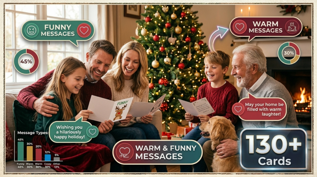 Funny and Warm Christmas Card Messages to Spread Holiday Cheer