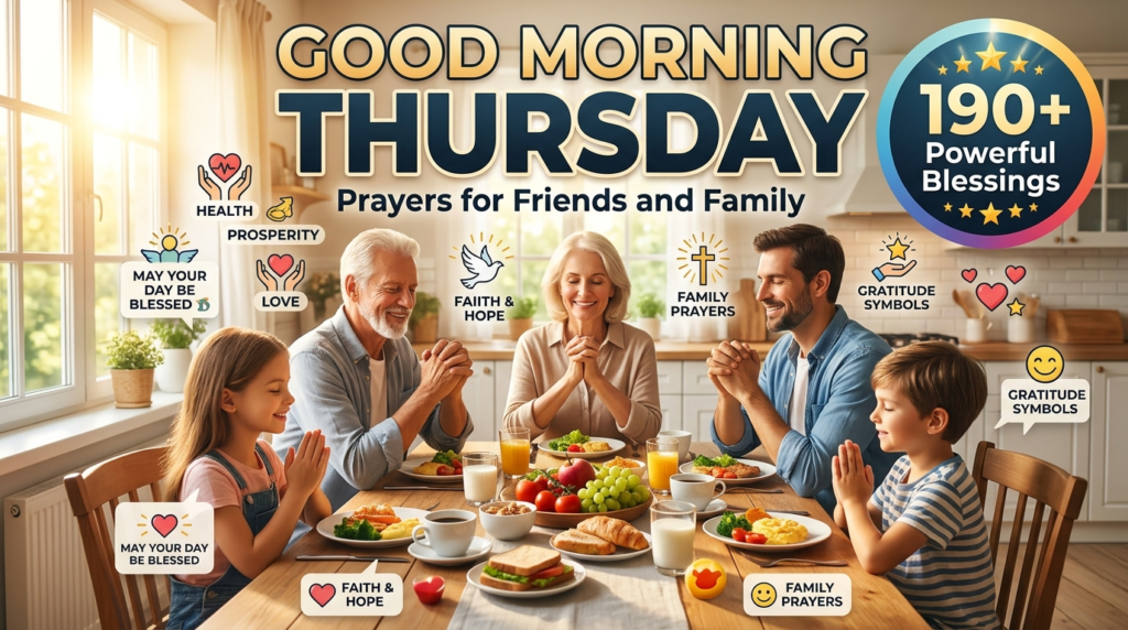 Good Morning Thursday Blessings and Prayers for Friends and Family