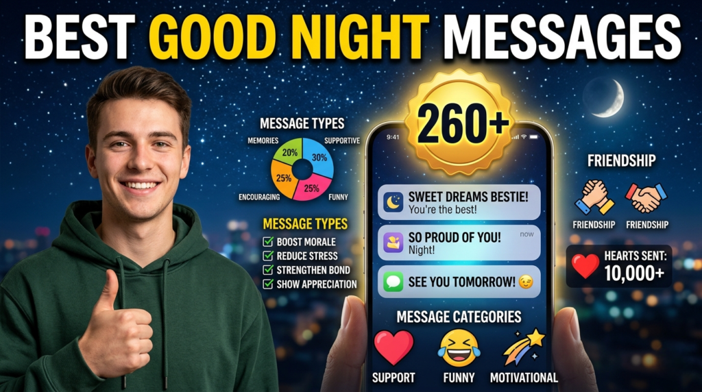 Good Night Messages for Best Friend for Every Situation