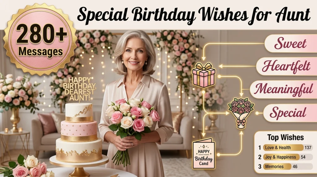 Happy Birthday Aunt Quotes and Captions for Cards and Social Media