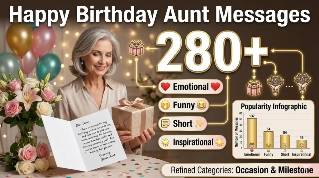 Happy Birthday Aunt Wishes by Occasion and Milestone