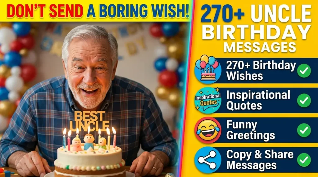 Happy Birthday Uncle Quotes and Milestone Wishes