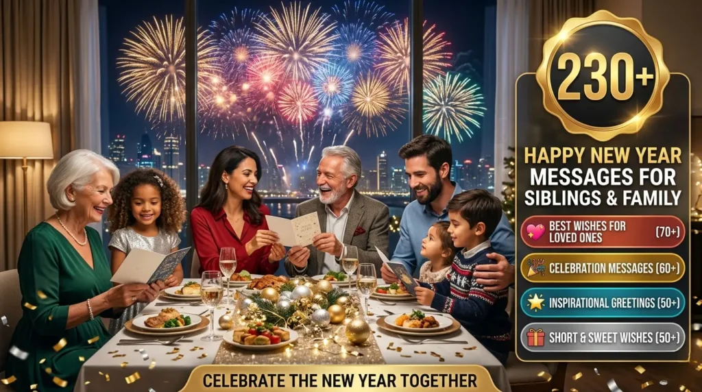 Happy New Year Greetings for Siblings