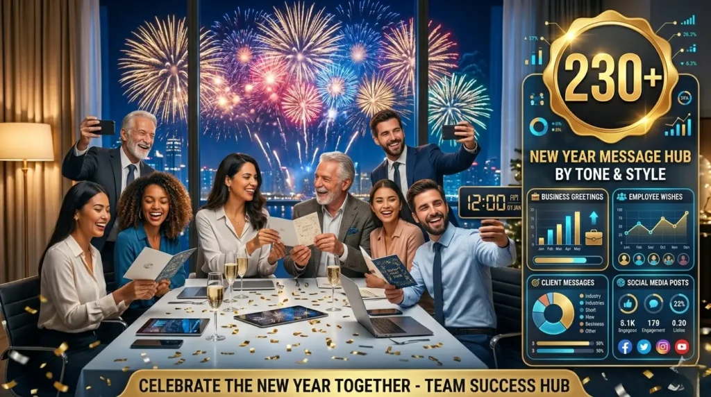 Happy New Year Messages by Tone and Style