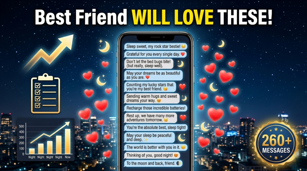 Heart Touching Good Night Messages for Best Friend