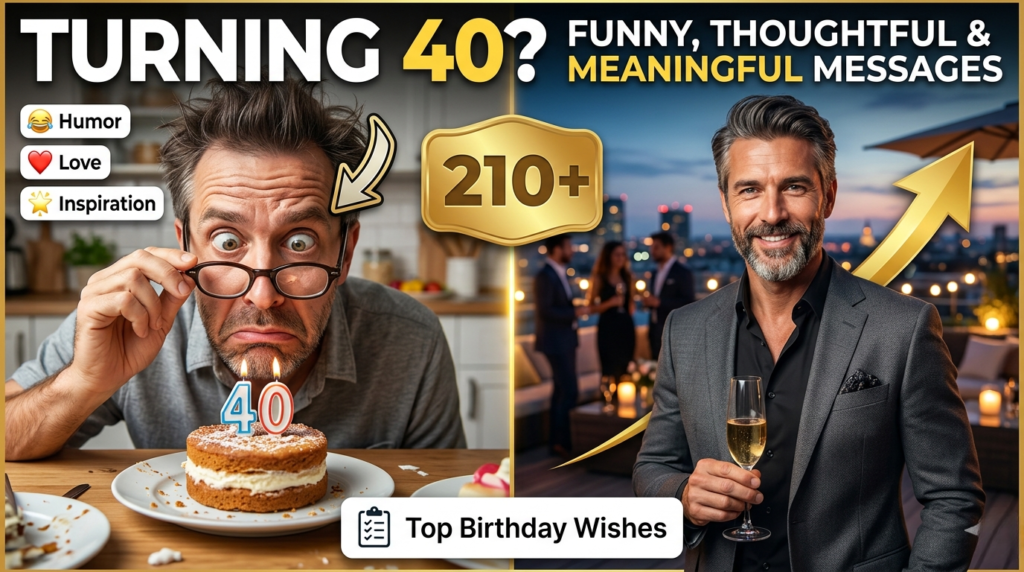 Heartfelt 40th Birthday Messages for a Spouse or Partner