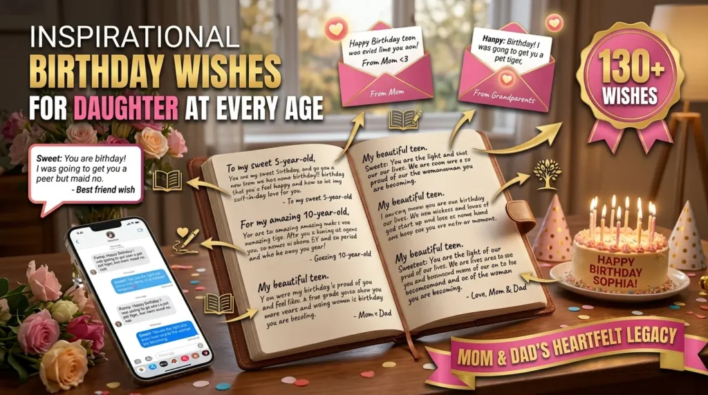 Inspirational Birthday Wishes for Daughter at Every Age
