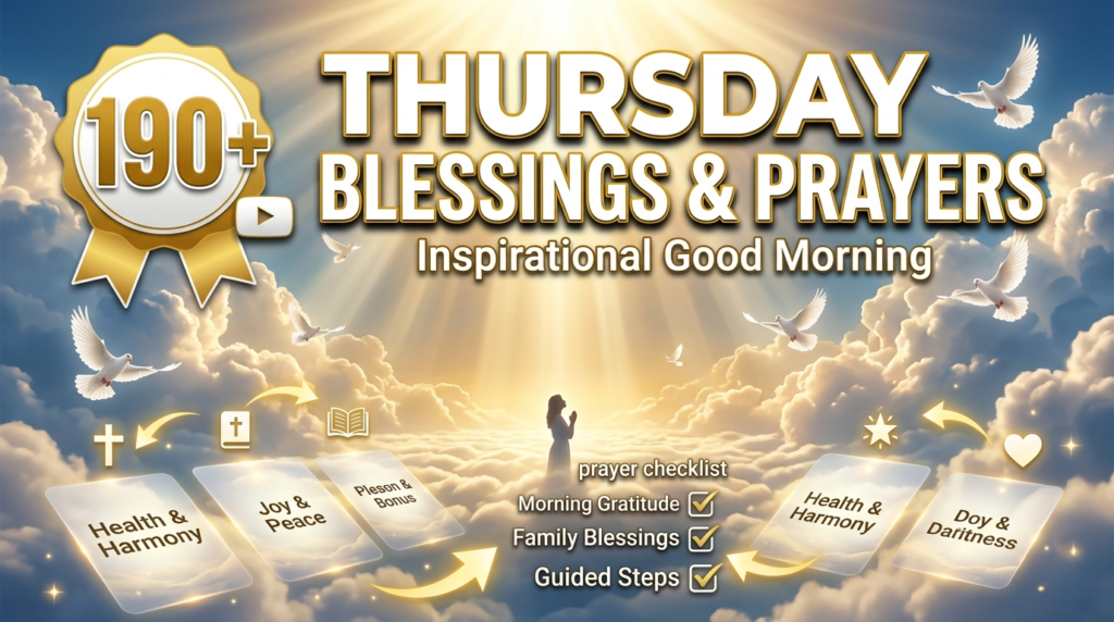 Inspirational Good Morning Thursday Blessings and Prayers