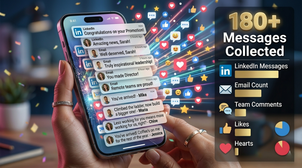 LinkedIn and Email Congratulations Messages for Promotion and Remote Teams