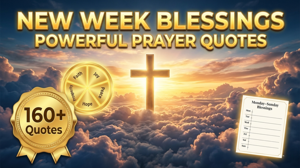 New Week Blessings for Myself and Sunday Night Prayers