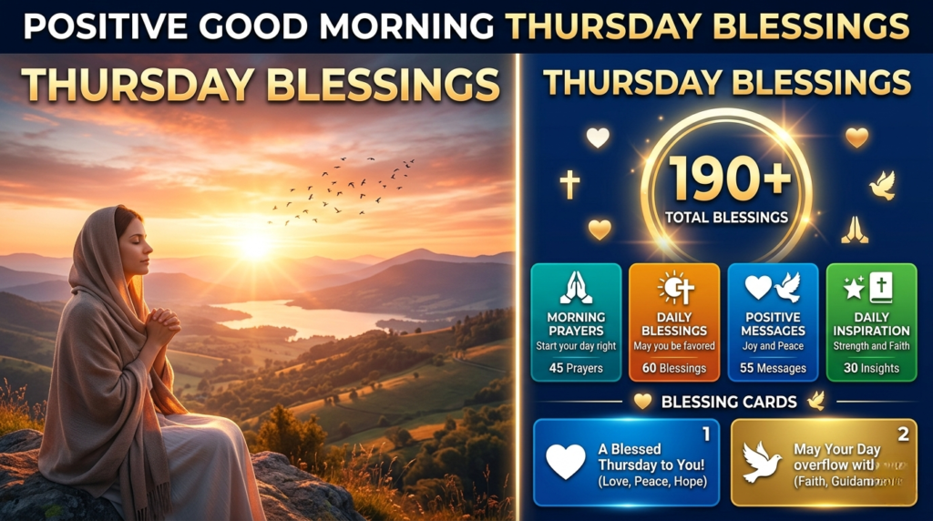 Positive Good Morning Thursday Blessings and Prayers