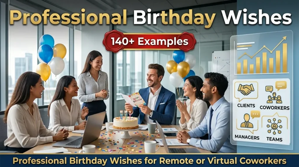 Professional Birthday Wishes for Remote or Virtual Coworkers