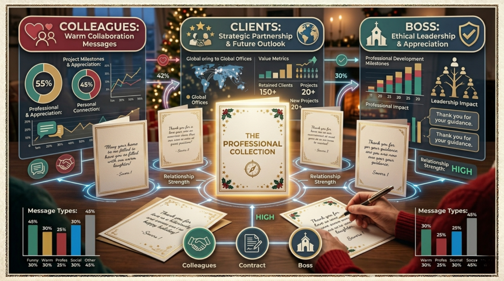 Professional Christmas Card Messages for Colleagues Clients and Boss