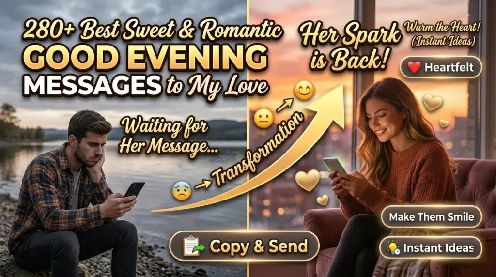 Romantic Good Evening Messages to My Love to Keep the Spark Alive