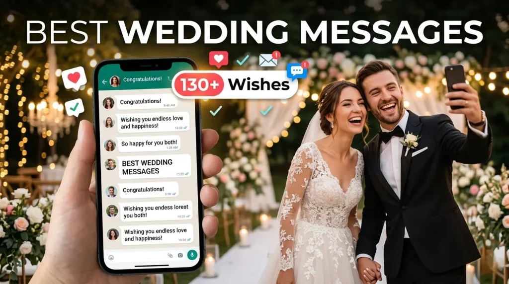 Short Happy Married Life Wishes for Newlyweds (Perfect for SMS & WhatsApp)