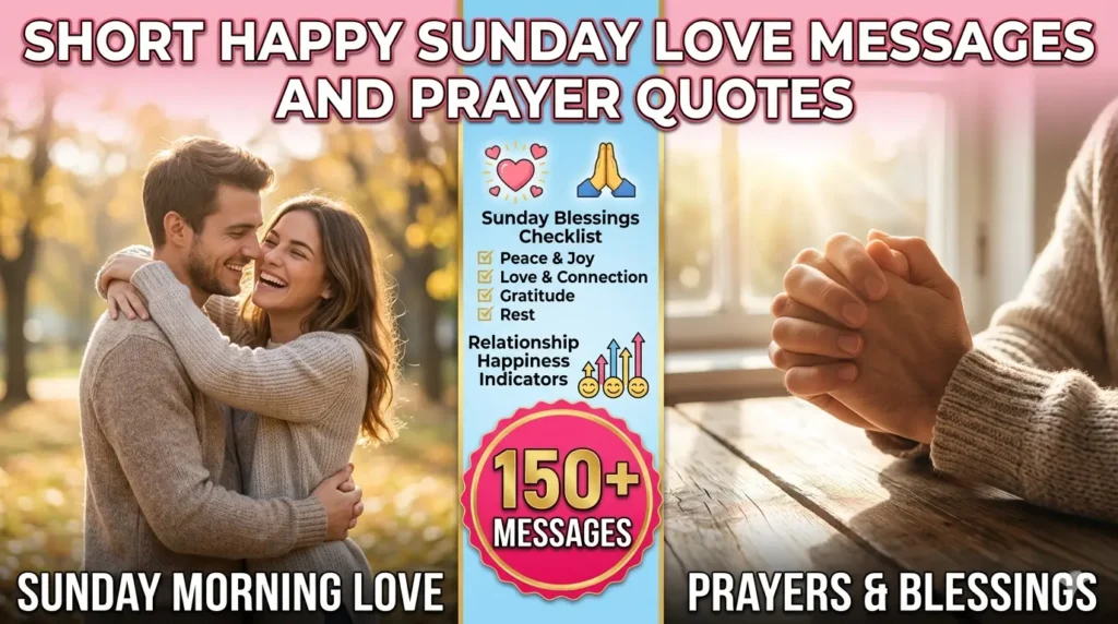 Short Happy Sunday Love Messages and Prayer Quotes