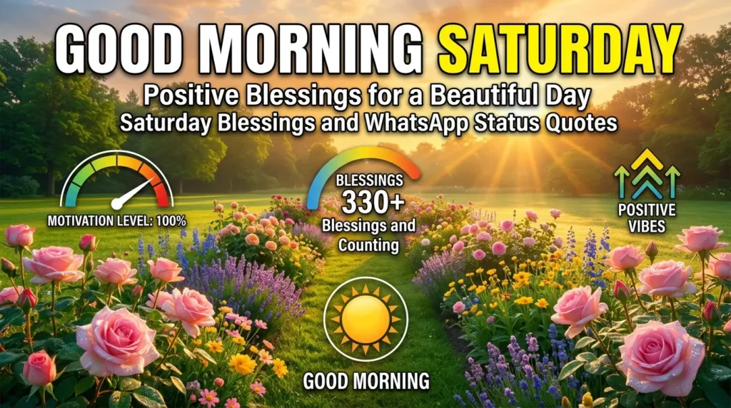 Short Saturday Blessings and WhatsApp Status Quotes