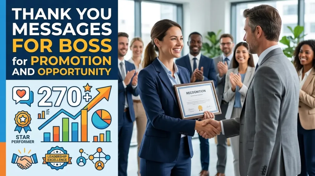 Thank You Messages for Boss for Promotion and Opportunity